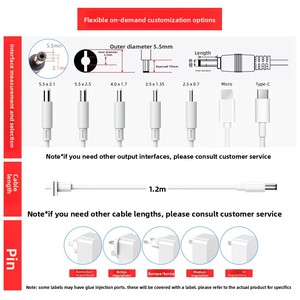 DC <strong>Power</strong> <strong>Adapter</strong> 12V 5A US Plug AC to DC Switching <strong>Power</strong> Supply with 1 Outlet and 1m Cable for Router <strong>LED</strong> <strong>Strip</strong> Security Camera - Product Image 3