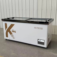 Congélateur coffre horizontal professionnel à température unique, ouverture par le haut, usage commercial, contrôle intelligent de la température