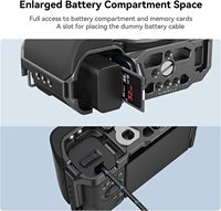   Cage Zv-E10 avec poignée en silicone et trous filetés intégrés, griffe porte-accessoire et plaque de fixation rapide pour Sony -3538