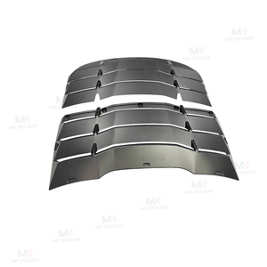 ฝาครอบบังแดดกระจกหลังแบบด้านสีดำ ทำจากวัสดุ ABS สำหรับ Ford Mustang 2015-2024  ชุดแต่งกระจกหลังแบบ Louver สำหรับตกแต่งรถยนต์ - Product Image 4