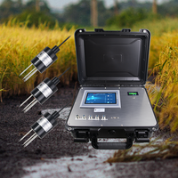 Enregistreur de données portable de surveillance de l'humidité du sol RIKA RK600-09 RS485/LoRa/GPRS/3G/4G/Zigbee/WiFi avec écran LCD 7 pouces IP55, prise en charge OEM