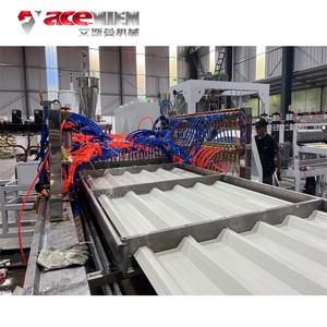 Ligne de production de machines de co-extrusion pour plaques de toiture en PVC ASA ondulé, résine, plastique émaillé, plaque PC creuse - Product Image 3