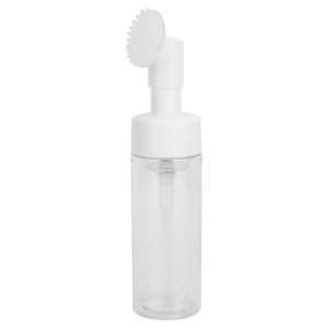 Brosse nettoyante visage et flacon applicateur en plastique pour mousse nettoyante - Product Image 1