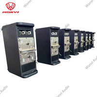 Système de sonorisation audio professionnel double haut-parleurs Line Array de 10 pouces Types passifs de coque en bois