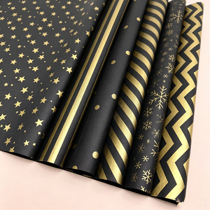 Black Gold Round Dot Printed <b>Tissue</b> <b>Paper</b> Luxury Gift Box Inner Wrapping <b>Tissue</b> <b>Paper</b> - Product Image 5