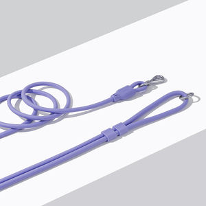 Laisse de chien portable en PVC avec distributeur de sacs à déjections, sangle réfléchissante, poignée confortable, écologique, design simple et tendance pour la promenade des chiens - Product Image 1