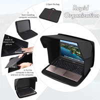 Pare-soleil pliable anti-reflet pour ordinateur portable 16 pouces, protection de confidentialité pour utilisation en extérieur