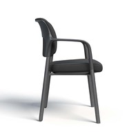 Fauteuil de conférence de bureau réglable ergonomique avec cadre PP empilable et mobile