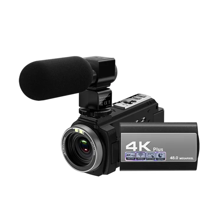 最新の48MP3インチタッチスクリーンWifiナイトビジョンIRビデオカメラ16Xデジタルズーム4Kプロフェッショナルカムコーダー