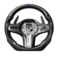 Pour volant de direction pour les séries 3/6/7 F10/F20/F30/X5/F15/X6/F16/F25/F26/M2/F87/M3/F80/M4/F82/E90/E60 Cuir Fibre de carbone