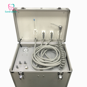 Portable Dental Equipment Portable Dental Unit with Electric Air Compressor Low Price Metal & Plastic Supply Unit - Product Image 1