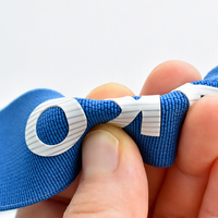 Badges en caoutchouc de silicone personnalisés avec logo en relief 3D, transfert thermique, sérigraphie, épais, pour bandes de sangle thermocollantes