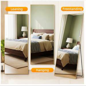 GKMZCGT Full Length <b>Mirror</b> 71x30 Rectangle Aluminum Frame Wall Mountable Tempered Glass Modern Design Home Use - Product Image 6