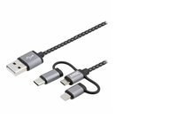 Câble de charge USB C tressé en nylon multicolore élégant, charge rapide 6A et synchronisation des données pour les professionnels