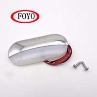 FOYO Marque En Acier Inoxydable Blanc Froid 5500-6300k Lumières de Courtoisie et marine Lumière De Licence pour le Camion SUV Remorque van RV
