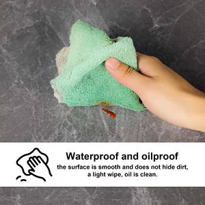 Jeedeson 4*0,4 M Recubierto antibacteriano Ideal para cocinas Baños Mármol gris oscuro Peel & Stick Wallpapers - Product Image 4