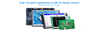 RS485 RS232 Port seri HMI cerdas 2.8 inci modul Tampilan LCD TFT monitor Panel sentuh CGUS Software GUI LCD pintar