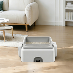 Smart Automatic Self-Cleaning Eco-Friendly Open Design Rectangle App Remote Control 6L Large Waste Drawer <b>Cat</b> <b>Litter</b> Box - Product Image 3