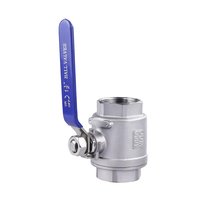 Vanne à boisseau sphérique filetée en acier inoxydable 304 à commande manuelle pour la manipulation du méthane, pipeline énergétique, fournisseur OEM, usine