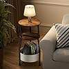 <span class=keywords><strong>Table</strong></span> d'appoint moderne compacte pour petits espaces avec panier de rangement, <span class=keywords><strong>table</strong></span> d'appoint à 3 niveaux, <span class=keywords><strong>table</strong></span> de chevet, <span class=keywords><strong>table</strong></span> d'angle de canapé pour salon - Product Image 5