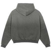 Sweat à capuche ample et décontracté de haute qualité, coupe courte, avec logo personnalisé, épais, uni, style streetwear rétro pour homme