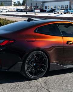 Euromaster 1.52*17M <b>Black</b> Red Super Gloss Self Healing Anti Scratch Chameleon Car <b>Wrap</b> Film - Product Image 3