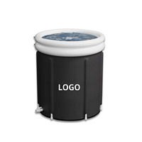 2024 nouveau Design gonflable Portable personnalisable Logo bain de glace détachable PVC froid plongeant glace baignoire baignoire étanche baignoire