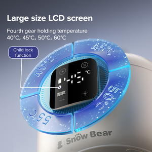 Xách tay bé nóng lên bát với Pin bé thực phẩm ấm hơn liên tục không gỉ Bát có thể sạc lại - Product Image 4