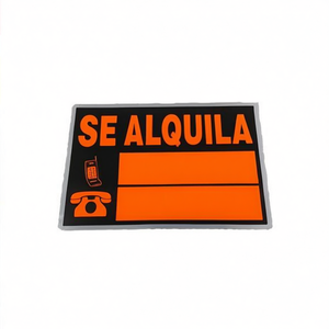 Letrero de Alquiler Mnj Se Alquila, Letrero Grande para Exteriores Resistente a los Rayos UV, Tablero de Anuncios de Plástico para Deportes y Juegos, Impresión Digital, Paquete de 12 Piezas - Product Image 2