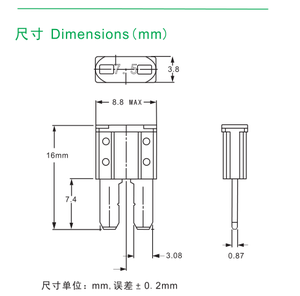 נתיכים אוטומטי משודרג מיקרו ii להב 30 מגבר dc 32v עבור כלי רכב SUV - Product Image 6