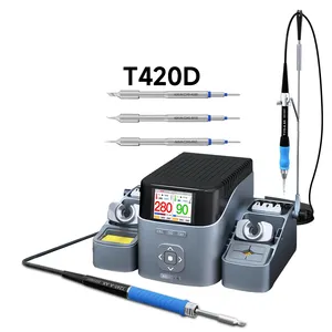 Aixun T420D Soldering Station Intelligent Double Welding Station Handle Seat T245 T210 T115 Iron Tips Mobile PCB BGA SMD Repair