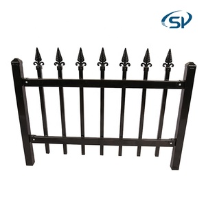 Bán Buôn Tốt Nhất Người Bán Tùy Chỉnh Thương Mại Hàng Rào Bột Tráng Thép <span class=keywords><strong>Picket</strong></span> Ống Vuông Hàng Rào Cho Ngoài Trời Vườn Hàng Rào - Product Image 2