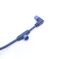 Conector Circular Impermeable de Cobre y Nylon de 5 Pines y 10A, Tipo T, Autoblocante M16, Macho y Hembra
