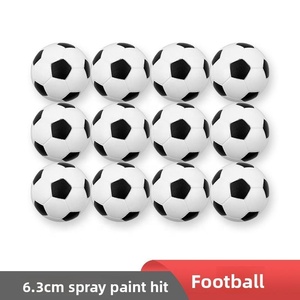Ballon anti-stress personnalisé avec logo, 63 mm, en mousse PU souple, football, jouet anti-anxiété, cadeaux d'affaires, jouets de bureau pour entreprises - Product Image 2