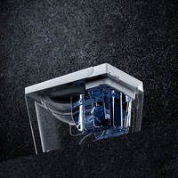 WC intelligent moderne à ouverture et chasse d'eau automatiques, avec bidet intégré et siphon en P pour salle de bain