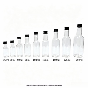 Botella de Plástico Transparente PET de 30 ml con Tapa de Aluminio para Té, Jugo, Refrescos y Bebidas, Disponible en Fábrica <span class=keywords><strong>XS</strong></span> - Product Image 4