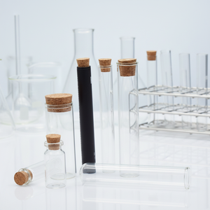 2026 Clear <b>Glass</b> Cylinder <b>Bottles</b> with Cork Stopper 15ml <b>Empty</b> Cosmetic Storage Jar Test Tube Shape Transparent Container Medici - Product Image 5