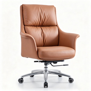 Silla Ejecutiva de Cuero Genuino: Comodidad Ergonómica, Ideal para Oficinas de Directores Ejecutivos y Salas de Juntas - Product Image 2