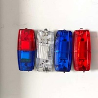 Sicherheitswarnleuchte Blinkende Warnlampe Verkehrs-LED Rot-Blaues Blinklicht für die Schulter