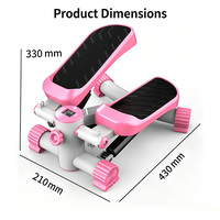 Petit Stepper Hydraulique à Résistance Réglable pour la Maison, Pédalier d'Exercice, Appareil de Fitness pour Personnes Âgées et Entraînement à Domicile