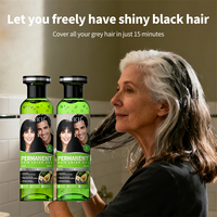Crème gel colorante pour cheveux noirs de qualité professionnelle, à base d'extrait naturel d'olive et de ginseng