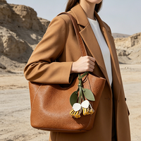 Sac à main en cuir de vachette marron pour femme, sac fourre-tout de banlieue, marque privée, vente en gros, fabricant, fournisseur, usine chinoise