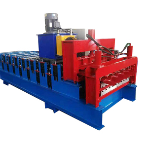 Máquina formadora de rollos de fabricación de bajo costo de funcionamiento de teja corrugada de acero - Product Image 1