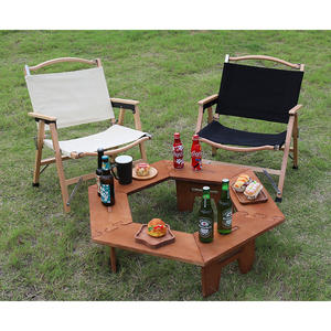 Wooden Outdoor Foldable Picnic <b>Table</b> <b>Barbecue</b> Event <b>Tables</b> Folding Wooden Camping <b>Table</b> - Product Image 6