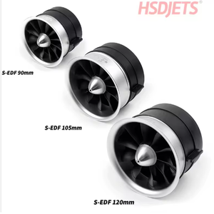 Ventilateurs à conduit HSDJETS <span class=keywords><strong>EDF</strong></span> 90mm 105mm 120mm semi-métalliques, poussée maximale <span class=keywords><strong>EDF</strong></span> 8,6 kg, propulseur pour drone RC, avion télécommandé, UAV, bricolage - Product Image 3