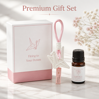 Désodorisant Suspendu Auto Grue Origami Diffuseur Aroma Plâtre Logo Cadeau Promo B2B Parfum Auto