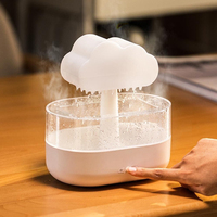 Humidificateur de nuage de pluie domestique de lumières de 7 couleurs humidificateurs de goutte de pluie