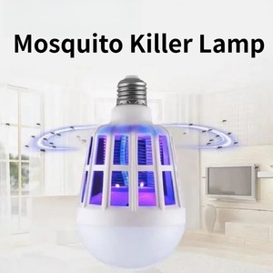 Lámpara Antimosquitos Eléctrica Portátil, Trampa para Moscas, Bombilla Electrónica, Lámpara LED para Interiores y Exteriores, E27 - Product Image 1