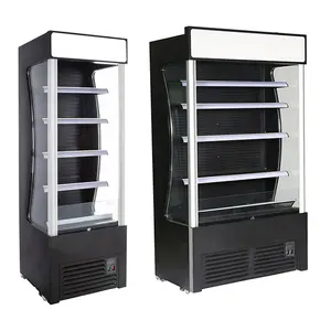 Commercial Upright Vegetable Fruit Display Refrigerator Upright Display Fridge For Supermarket