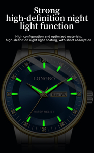 Longbo Nhà Máy Thép Không Gỉ Thời Trang Thạch Anh Biểu Tượng Tùy Chỉnh Đồng Hồ Cổ Tay Đồng Hồ Giá Rẻ Giá Thấp Moq Đồng Hồ Cho Thương Hiệu Tay Đồng Hồ - Product Image 2